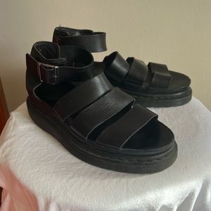 Dr. Martens Clarissa leather sandals in black